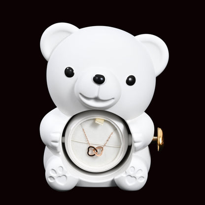 Eternal Rose Bear - W/ Engraved Necklace