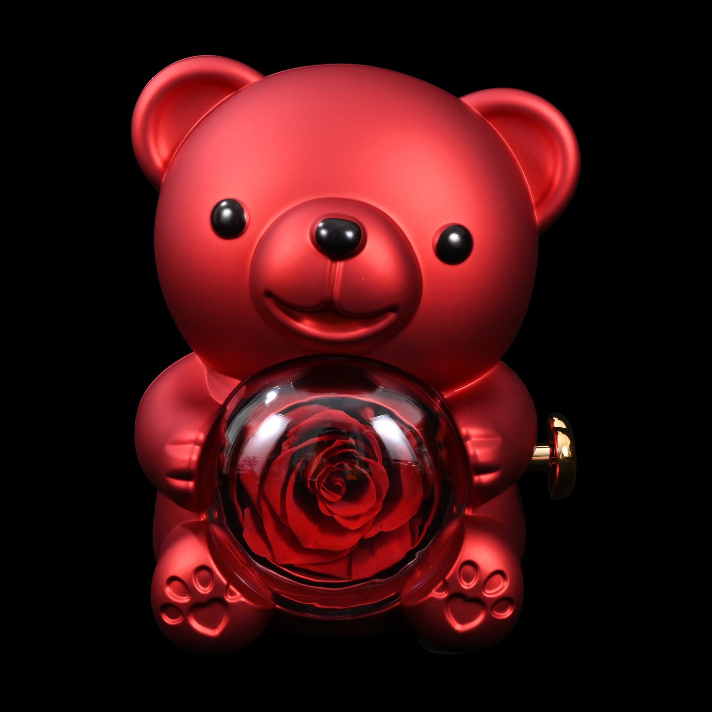 Eternal Rose Bear - W/ Engraved Necklace