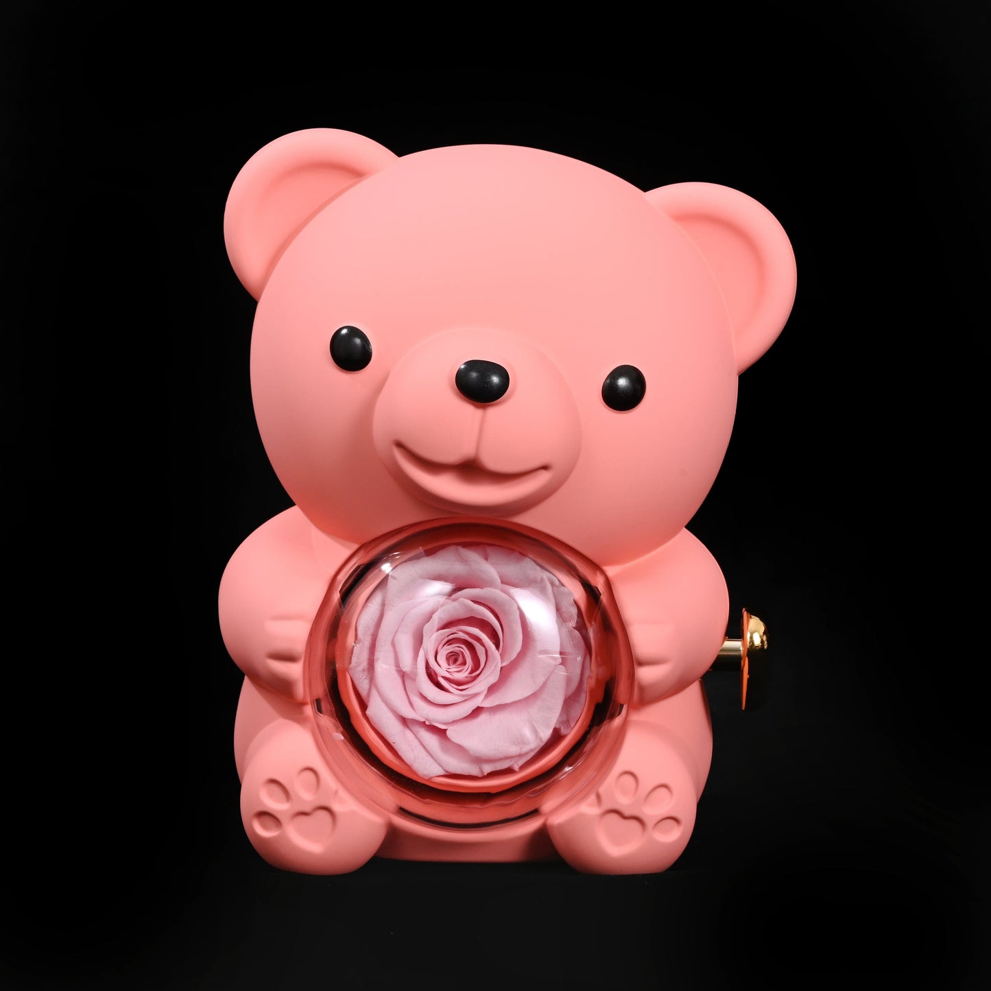 Eternal Rose Bear - W/ Engraved Necklace