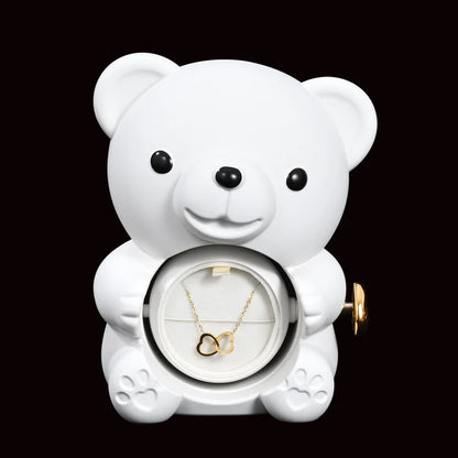 Eternal Rose Bear - W/ Engraved Necklace